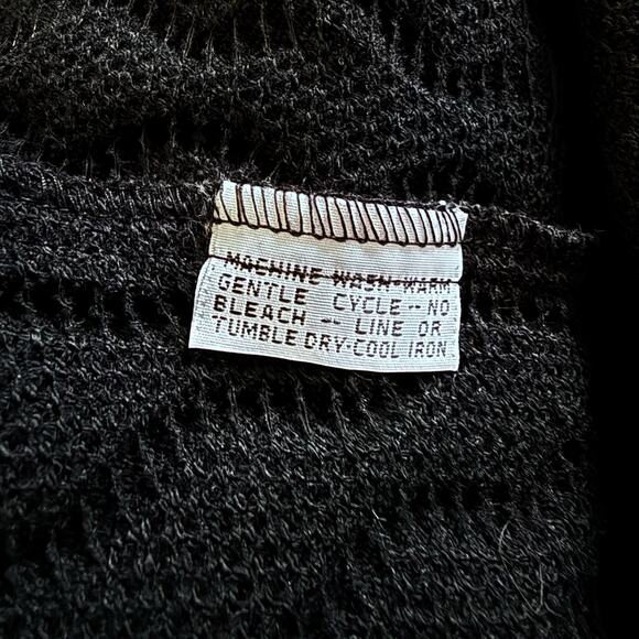 Aug 27 am Black Cotton Lagenlook Midi Dress with Pockets Size Large - Picture 8 of 8